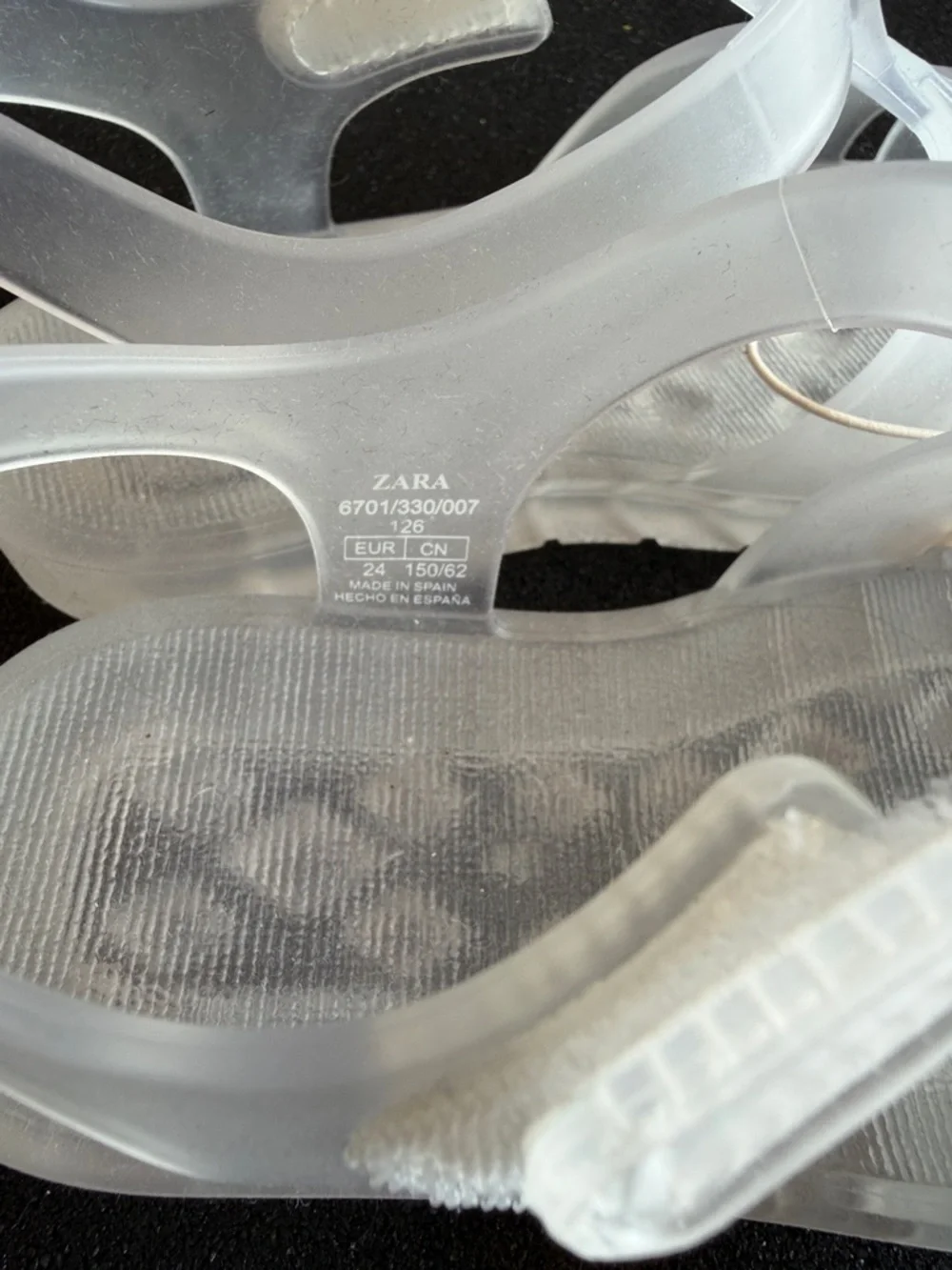 Zara Clear Jelly Fisherman Sandals NWT - Picture 7 of 8